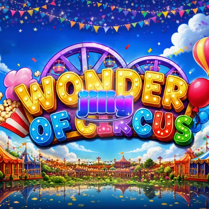 Makulay na disenyo ng Wonder of Circus slot machine